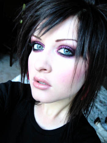 gothic makeup ideas. Emo as black and goth makeup,