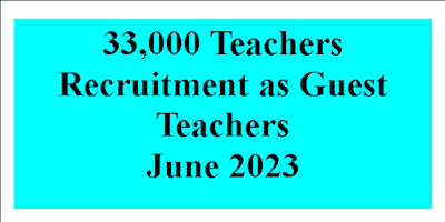33000 Primary and High School Guest Teachers Recruitment Notification Karnataka