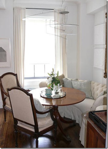 dining room banquette...