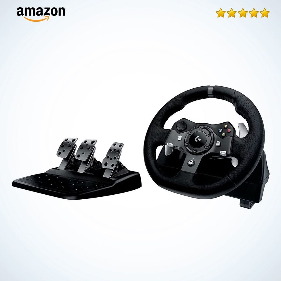 Logitech G - G920 Driving Force - Volante para Simulador de Carreras para Xbox One y PC - Negro