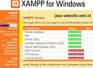 cara membuat database di xampp