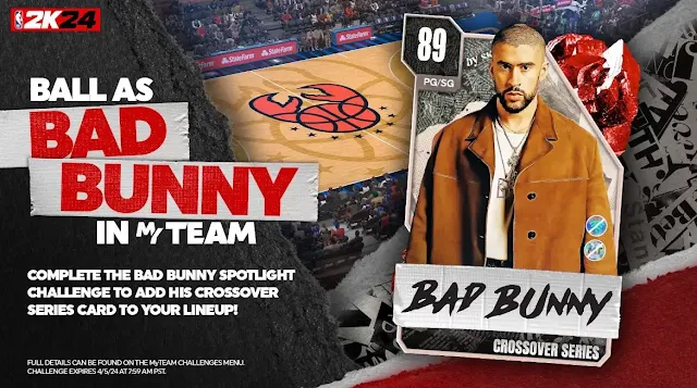 NBA 2K24 Introduces Bad Bunny to MyTEAM & MyCAREER in Season 5