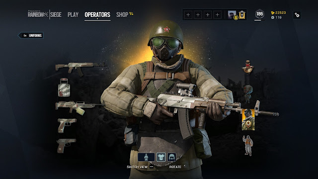 Fuze Elite - 2ND SHOCK ARMY skin Close-up Tom Clancy's Rainbow Six Siege