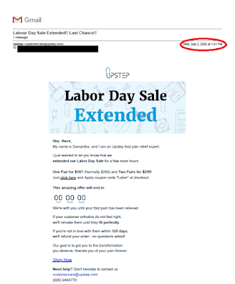 Upstep Labor Day Email 1