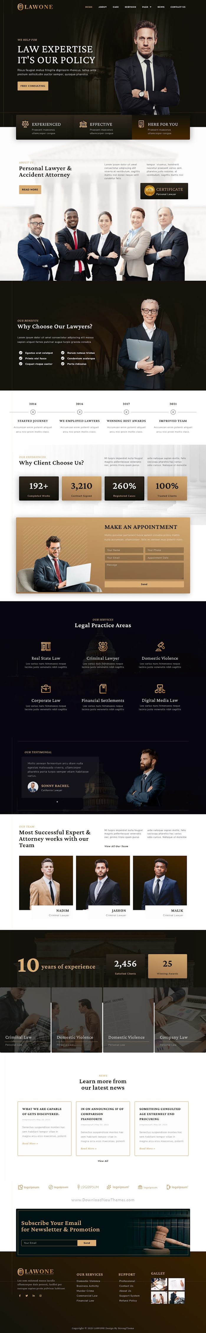 Legal & Law Firm Elementor Template Kit