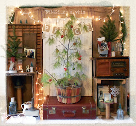 My Own Vintage Christmas Nook via http://deniseonawhim.blogspot.com