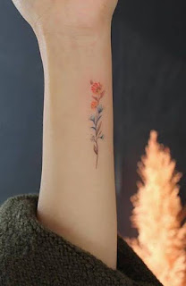 16 Gorgeous Minimalist Simple Line Red Rose Flower Tattoos On Wrist For Women