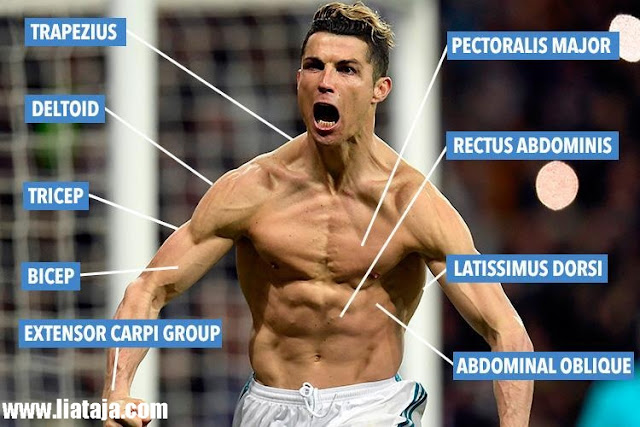 Foto Kekarnya Otot Badan Cristiano Ronaldo - liataja.com