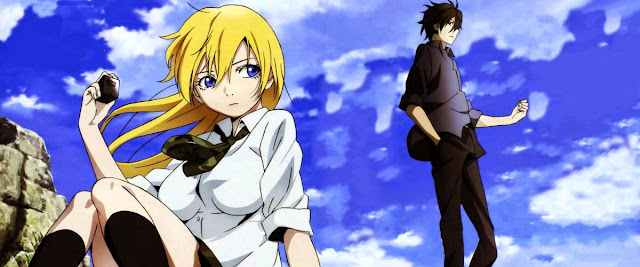 Kadr z bohaterami Btooom!