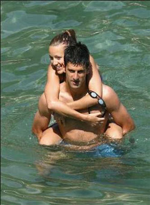 Novak Djokovic with Girlfriend