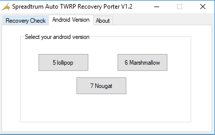 Spreadtrum Auto TWRP Recovery Porter V1.2