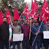 संयुक्त किसान मोर्चा और मजदूर संगठनों के आह्वान पर सीटू के बैनर तले सोमवार को उपायुक्त कार्यालय के बाहर धरना प्रदर्शन किया गया