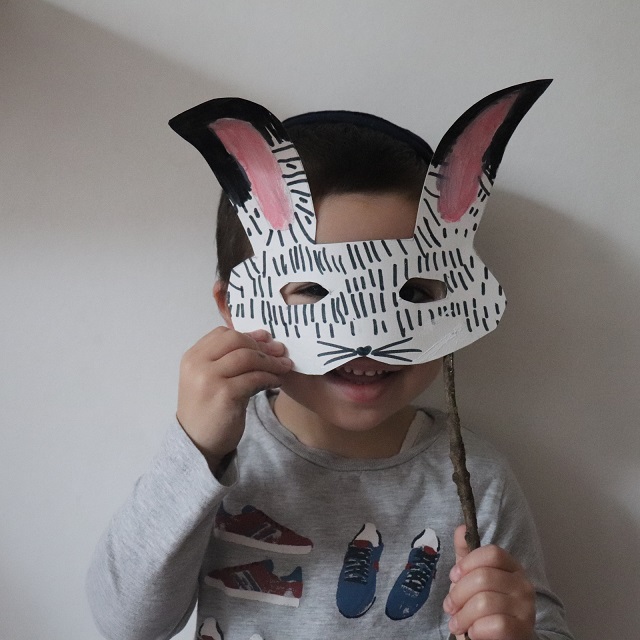 diy masque lapin