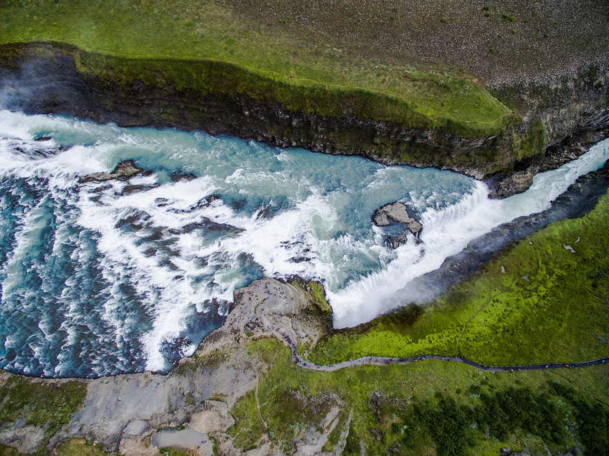 Gullfoss - 40 Reasons To Visit Iceland With A Drone