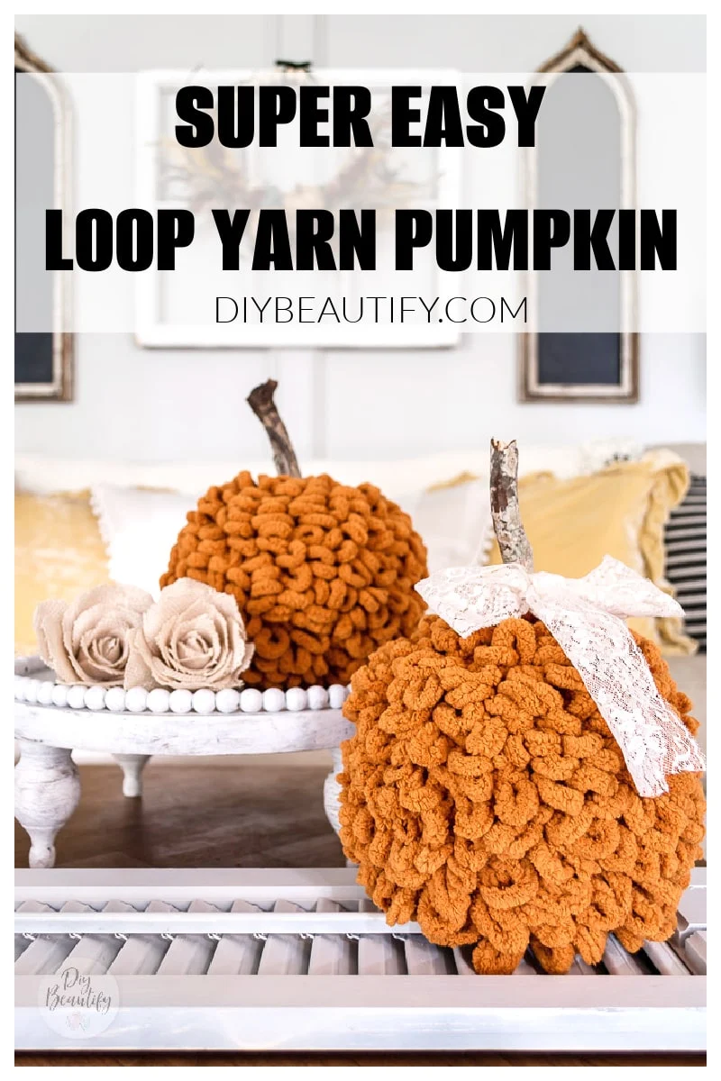 pumpkin spice loop yarn pumpkin