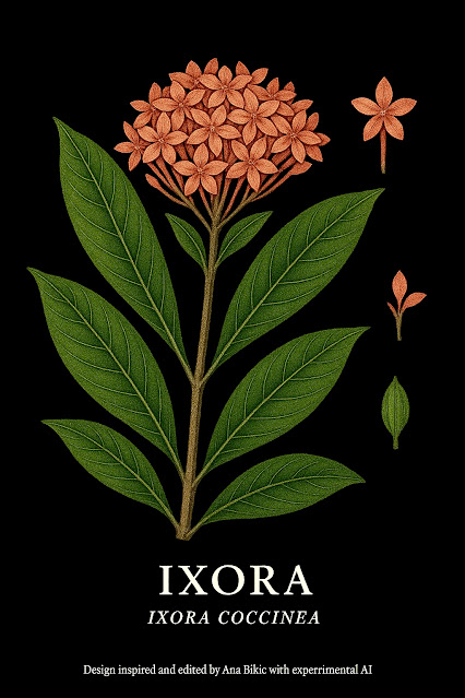 Ixora Coccinea -  Plant Care, Herbal Medicinal & Ornamental Shrub for Exotic Gardens Miami
