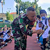 Senangnya Anak TK Nurul Huda Ketika Masuk di Markas Tentara