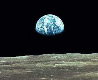 View of Earth from Moon in 1969 © 2008 NASA