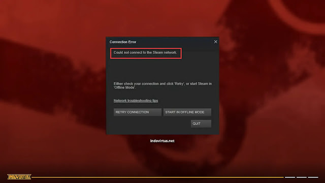Could Not Connect To Steam Network