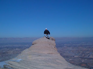 Sitting on top of Otto's Nipple in the Colorado National Monument