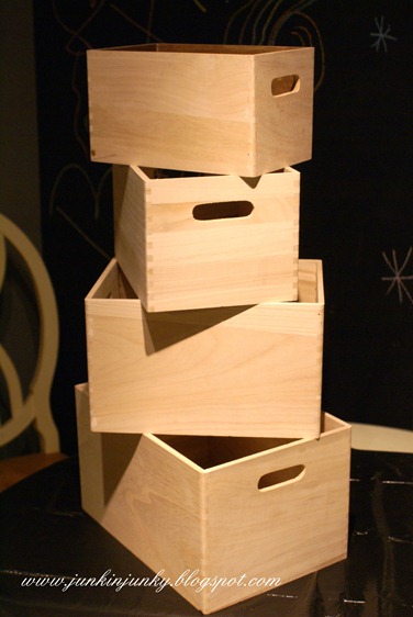 Nested herb crates diy at www.junkinjunky.blogspot.com