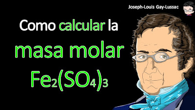 Como calcular la masa molar de Fe2(SO4)3 a cuatro cifras significativas