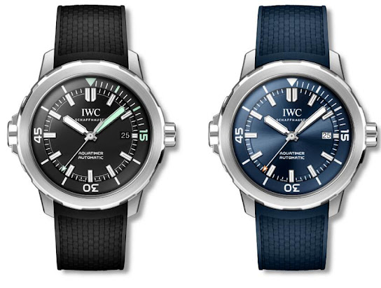 Discussion of New Swiss IWC Aqutimer Automatic Black And Blue Dial Steel Diving Watches 2