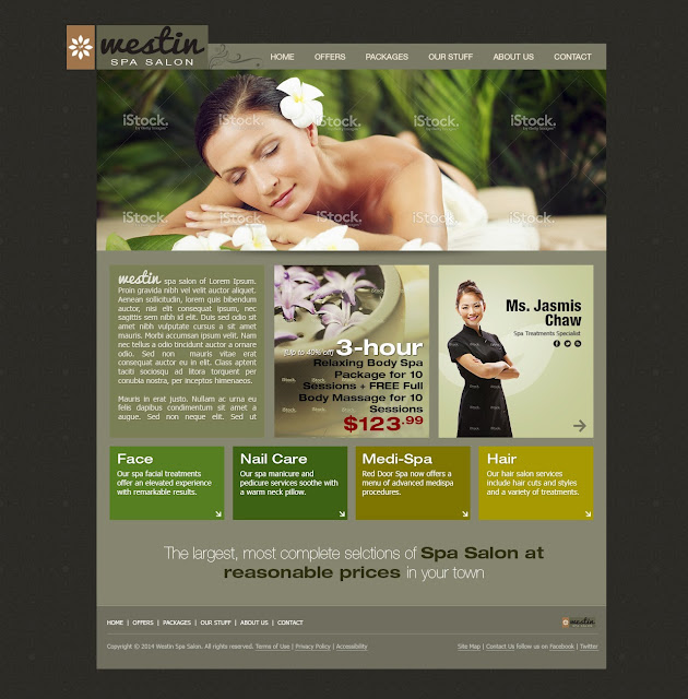 Free Spa Salon Template