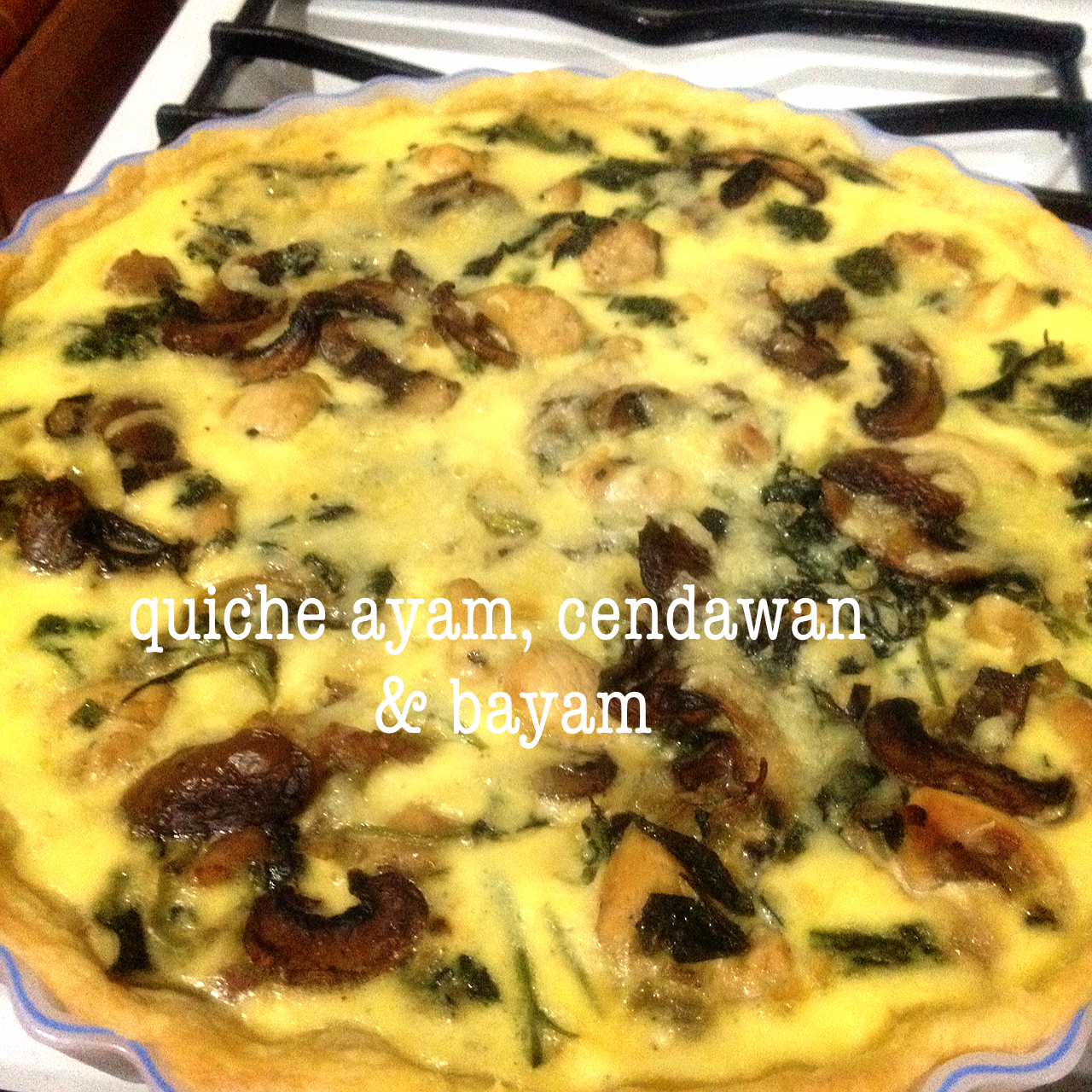 The art of drawing without an eraser: quiche ayam 