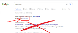 cari di google pokerwan yang salah