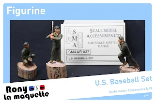 Figurine US Baseball WWII de SMA au 1/48.