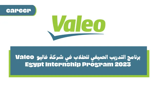 برنامج التدريب الصيفي للطلاب في شركة فاليو - Valeo Egypt Internship Program 2023