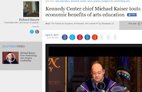 Michael Kaiser Jack DiGioia Kennedy Center Examiner.com arts education