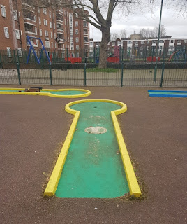 Crazy Golf at the Clarence Way Estate in Camden