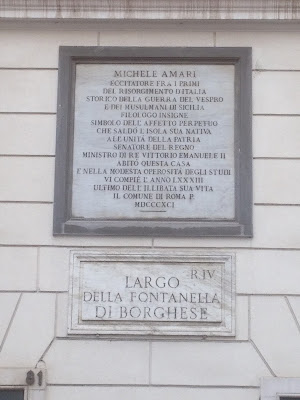 Targa Michele Amari Fontanella Borghese