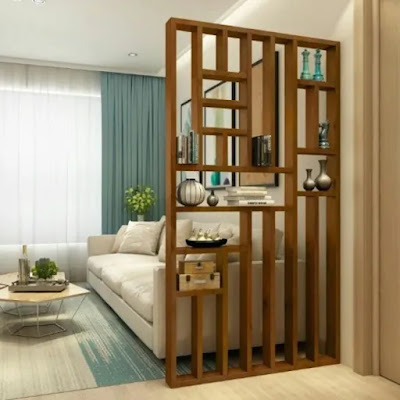 Simple Living Room Partition Design
