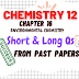 Chemistry 2nd year chapter 16 important short questions