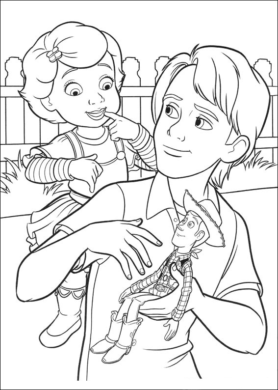 Woody Coloring Page