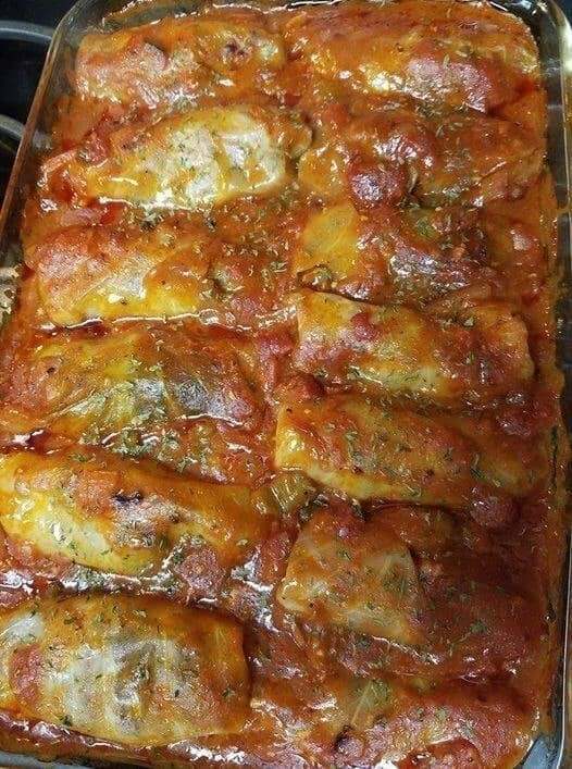 Easy Stuffed cabbage rolls with meat