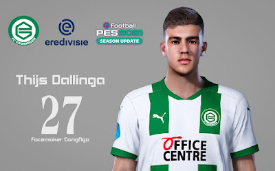 PES 2021 Faces Thijs Dallinga by CongNgo