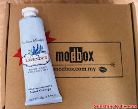 Modbox, Beauty box review, beauty box, modbox august, Crabtree & Evelyn, Lavender Hand Therapy