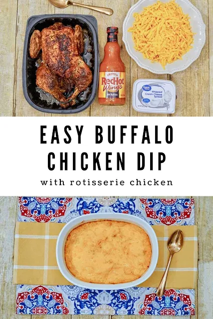 Looking for appetizers for a crowd? Try this easy buffalo dip with chicken recipe. If you use veggies to dip, it's a low carb finger foods. Make ahead for game day for party with friends. Bake this quick in the oven or or in crockpot or slow cooker. It's cheesy and makes one of the best dips with buffalo sauce.  #buffalodip #chickendip #appetizer #superbowl