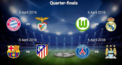 jadwal 8 besar liga champions 2016