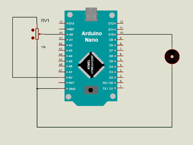 schematic PWM with POT controlled DC motor