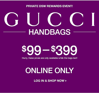 Sugar and Spice: DSW Gucci Sale!!!