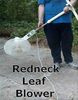 Redneck leaf blower