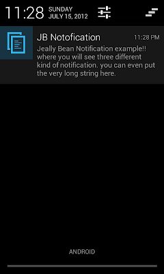 Andriod 4.1 (API 16) Big Text style notification