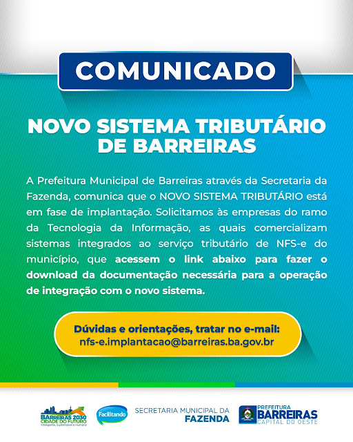 Prefeitura de Barreiras tem novo sistema tributário 