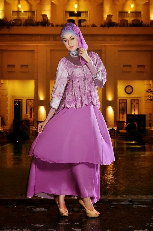 10 Model Baju  Pesta  Muslimah  Terpopuler 2019