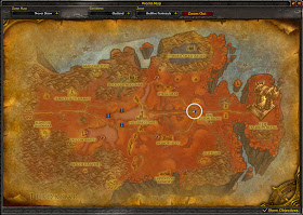 A map of Nicki Tinytech's location in Hellfire Peninsula.